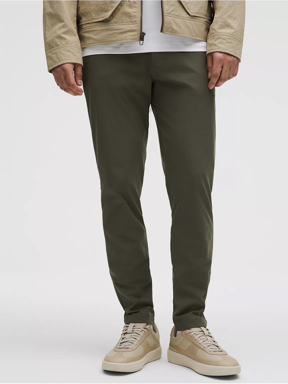 ABC Slim-Fit 5 Pocket Pant (32 x 32) Olive Green